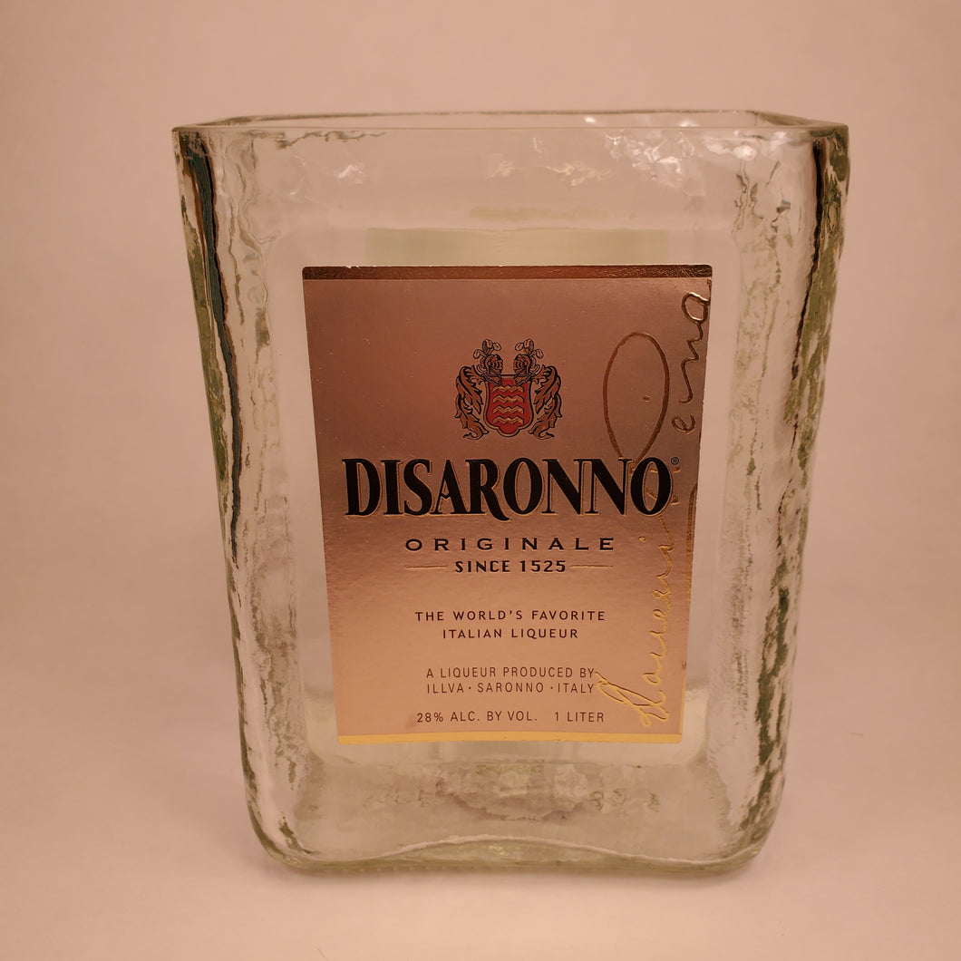Disaronno 1L Hand Cut Upcycled Liquor Bottle Candle - Choose Your Scent