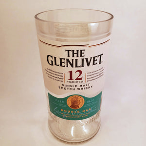 The Glenlivet Double Oak 1L Hand Cut Upcycled Liquor Bottle Candle  - Choose Your Scent