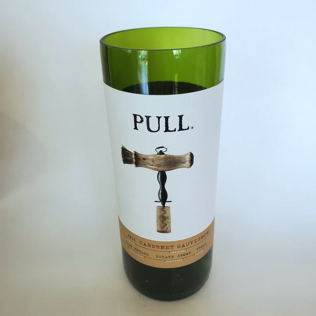 Pull Cabernet Sauvignon 2016 Hand Cut Upcycled Wine Bottle Candle - Choose Your Scent