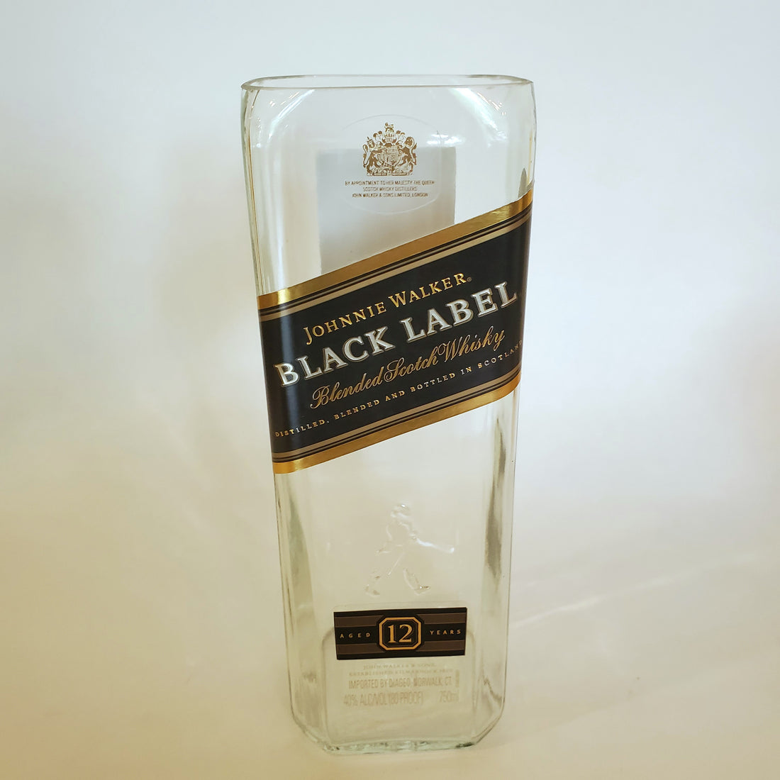 Johnny Walker Black 750ML Hand Cut Upcycled Liquor Bottles Candle - Choose Your Scent