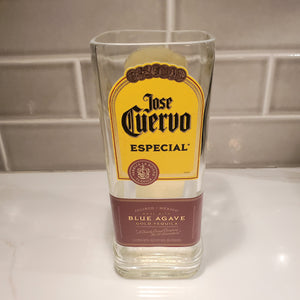 Jose Cuervo 1L Hand Cut Upcycled Liquor Bottle Candle  - Choose Your Scent