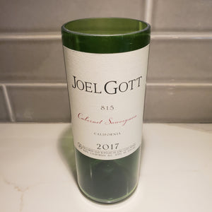 Joel Gott Cabernet Sauvignon Hand Cut Upcycled Wine Bottle Candle - Choose Your Scent