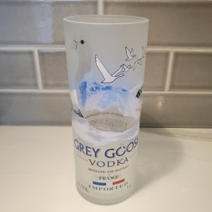 Grey Goose 1L Hand Cut Upcycled Liquor Bottle Candle  - Choose Your Scent