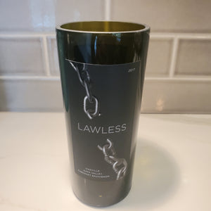Lawless Sauvignon Hand Cut Upcycled Wine Bottle Candle - Choose Your Scent