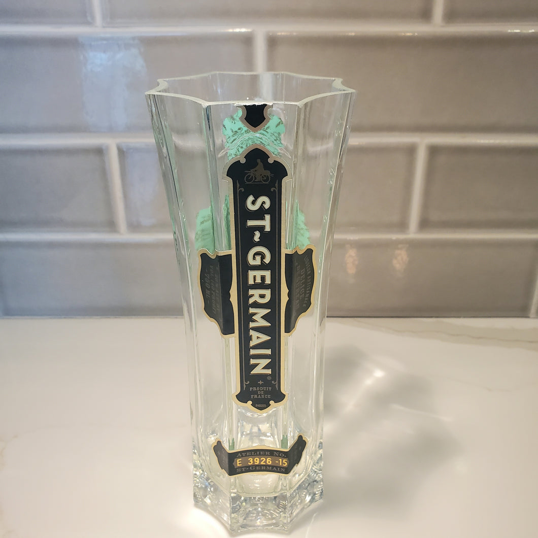 St. Germain 750ml Hand Cut Upcycled Liquor Bottle Candle - Choose Your Scent