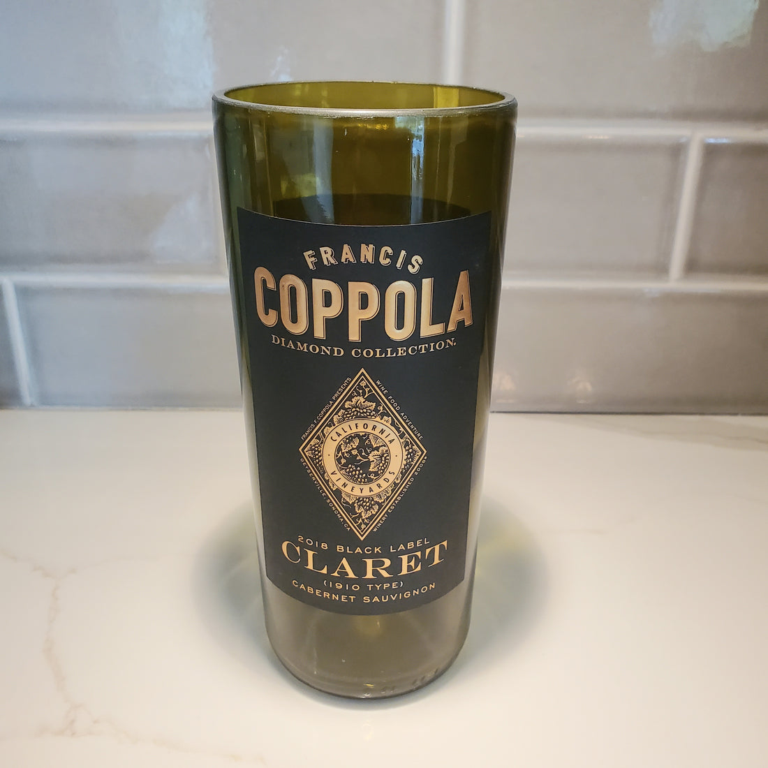 Francis Coppola Claret Hand Cut Upcycled Wine Bottle Candle - Choose Your Scent