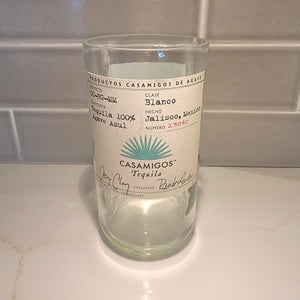 Casamigos Tequila Blanco 1L Hand Cut Upcycled Liquor Bottle  - Choose Your Scent