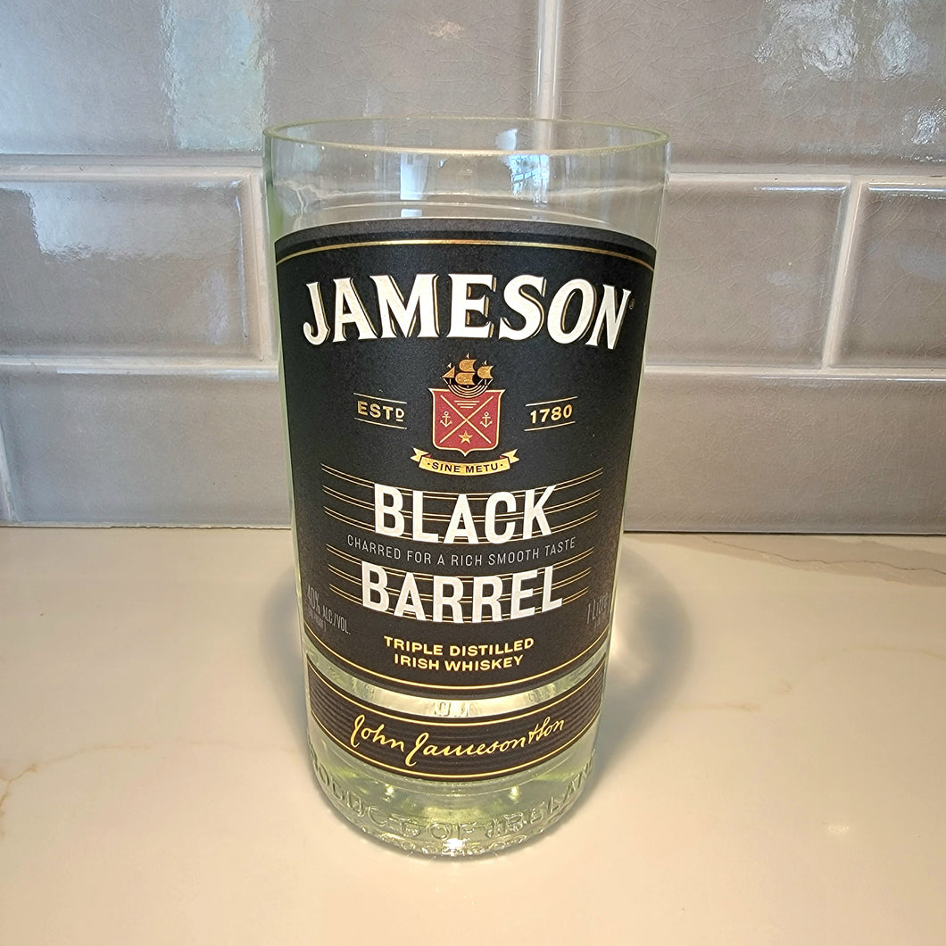 Jameson Black Barrel 1L Hand Cut Upcycled Liquor Bottle Candle - Choose Your Scent