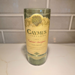 Caymus Cabernet Sauvignon 750ml Hand Cut Upcycled Wine Bottle Candle - Choose Your Scent