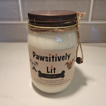 Load image into Gallery viewer, Fruit Loops Scented Pawsitively Lit 100% Soy Wax Mason Jar Candle