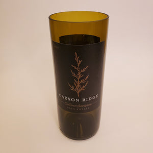 Carson Ridge Hand Cut Upcycled Wine Bottle Candle - Choose Your Scent