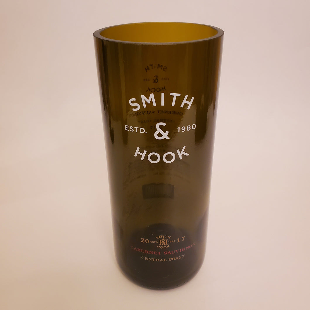 Smith & Hook Hand Cut Upcycled Wine Bottle Candle - Choose Your Scent